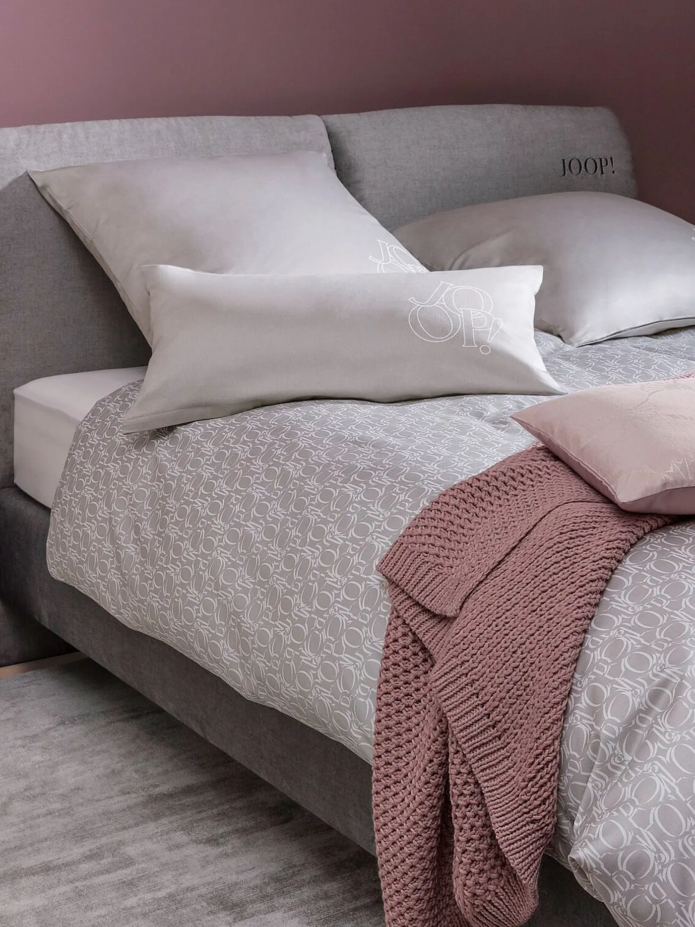 JOOP | Satin Bettwäsche Statement 70x90cm/140x220cm Sand | 